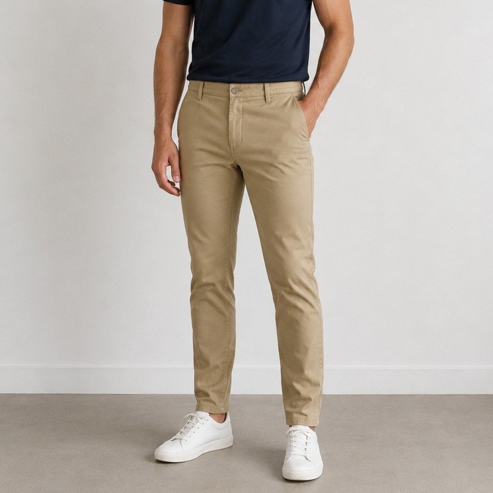 Mavi Johnny Chino Pants Mens 32x30 Khaki‎ Tan Slim Leg Stretch M00743 Casual